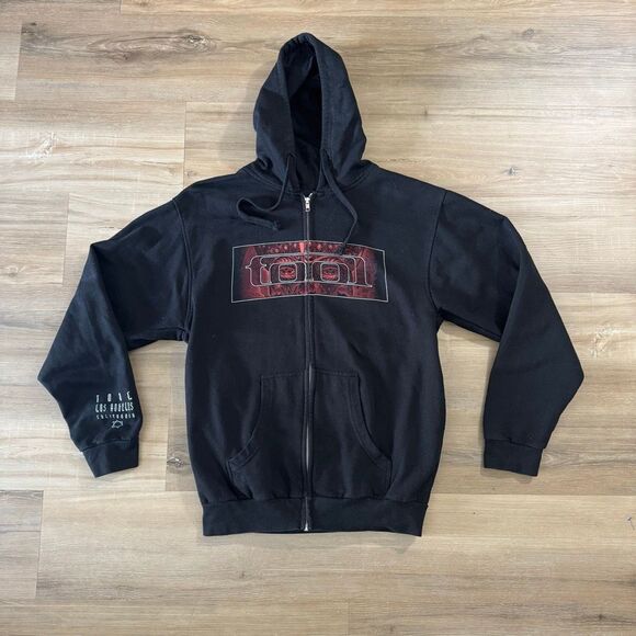 Y2K Tool 10,000 Days Full Zip Up Black Lateralus Hoodie Size Medium Rock Metal - Picture 1 of 6